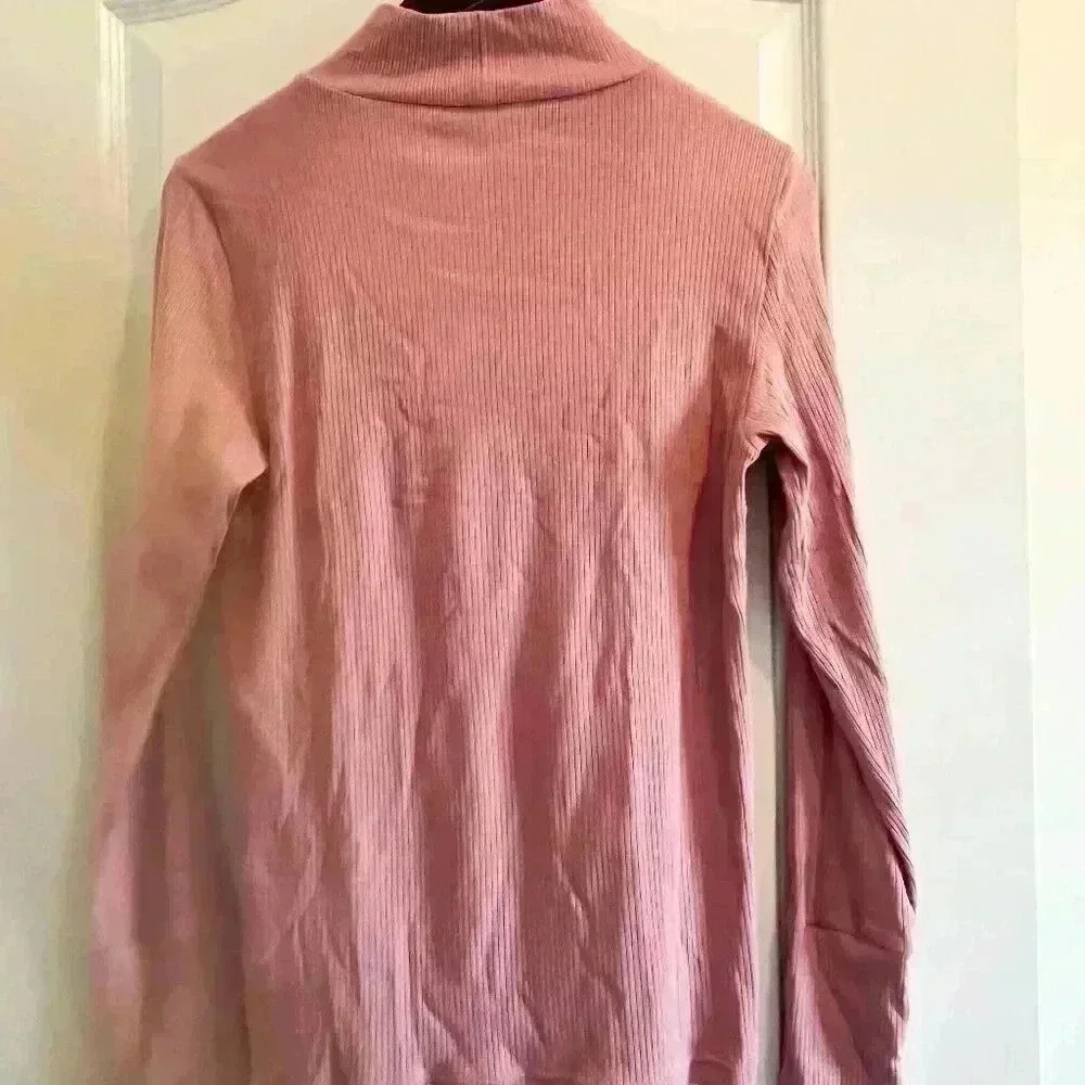 J. Crew ribbed mockneck shirt (SZ L)